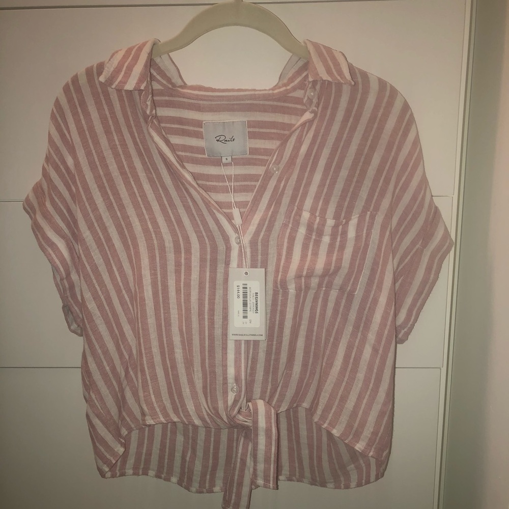 Rails Amelie tie-front shirt